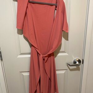 Elegant Coral Women's Dress